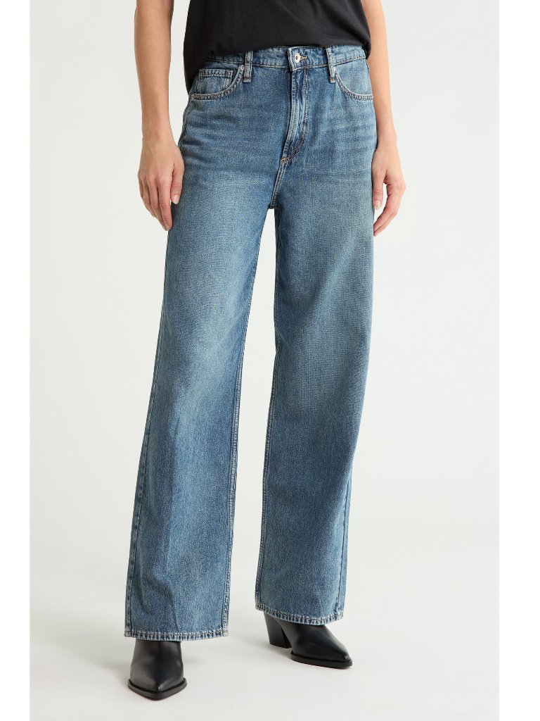 Rag & Bone Lori High Waist Wide Leg Jeans In Easton